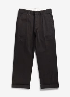 Stay Press Auxiliary Trouser | Cotton Twill Canvas | Black -Urban Wear Shop Percival6th5989 Edit