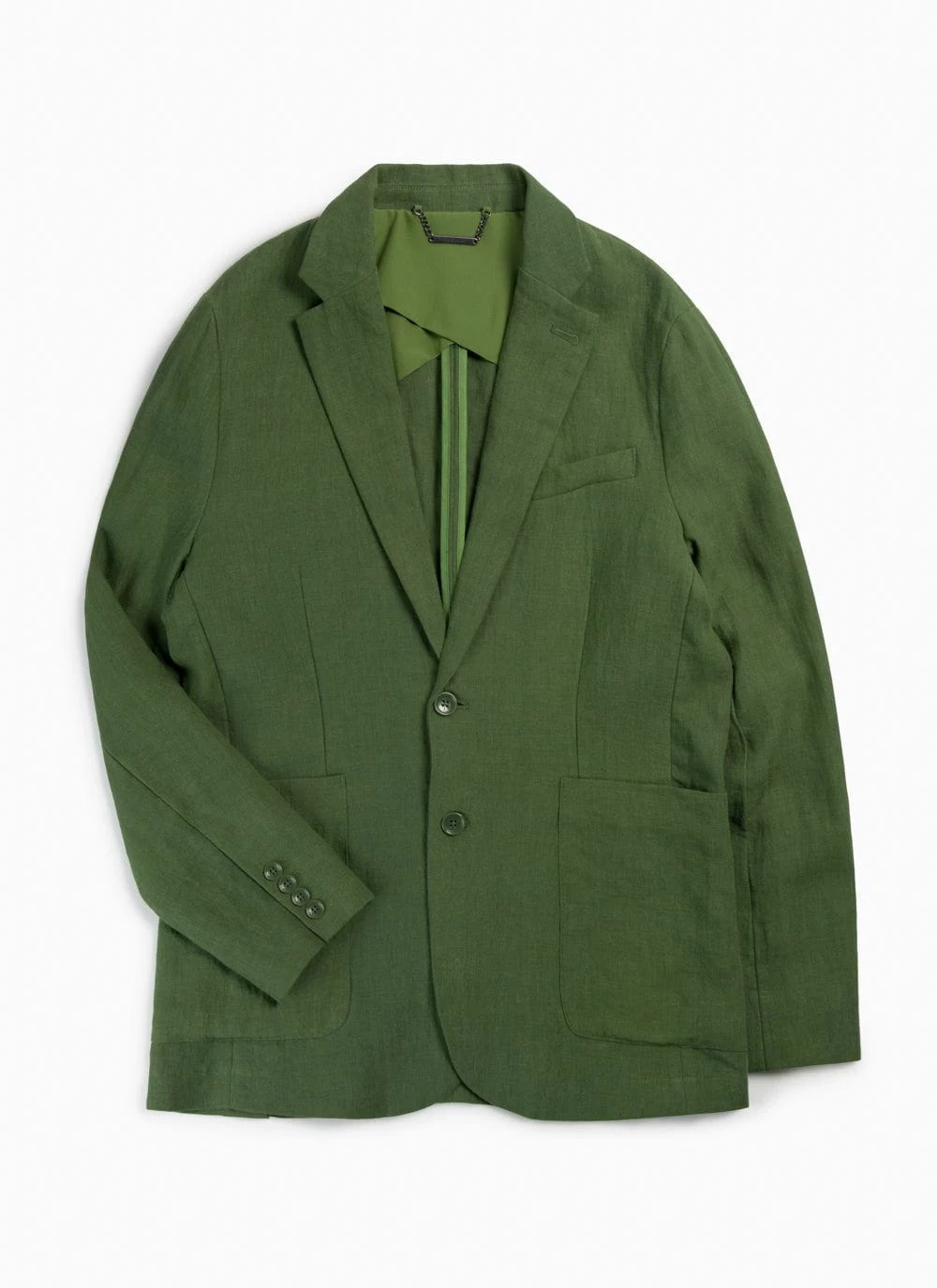 Tailored Linen Blazer | Forest 10 Tailored Linen Blazer | Forest - Image 8
