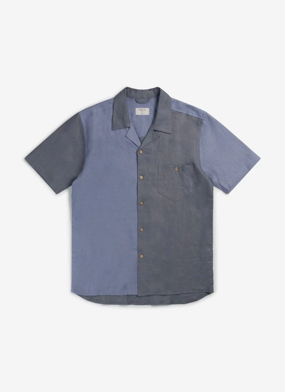 Patchwork Cuban Linen Shirt | Blue Multi 7 Patchwork Cuban Linen Shirt | Blue Multi - Image 5