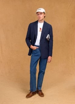 Tailored Double Breasted Blazer | Linen | Navy 20 Tailored Double Breasted Blazer | Linen | Navy -Urban Wear Shop Percival Suits5870 5ffb53fc fecc 4247 9616 ae995099e24f