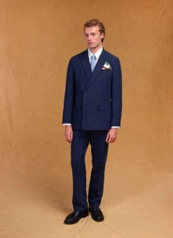 Tailored Double Breasted Blazer | Linen | Navy 21 Tailored Double Breasted Blazer | Linen | Navy -Urban Wear Shop Percival Suits5913 c2ffbe12 964e 4a72 9e48 0abd8580ac60