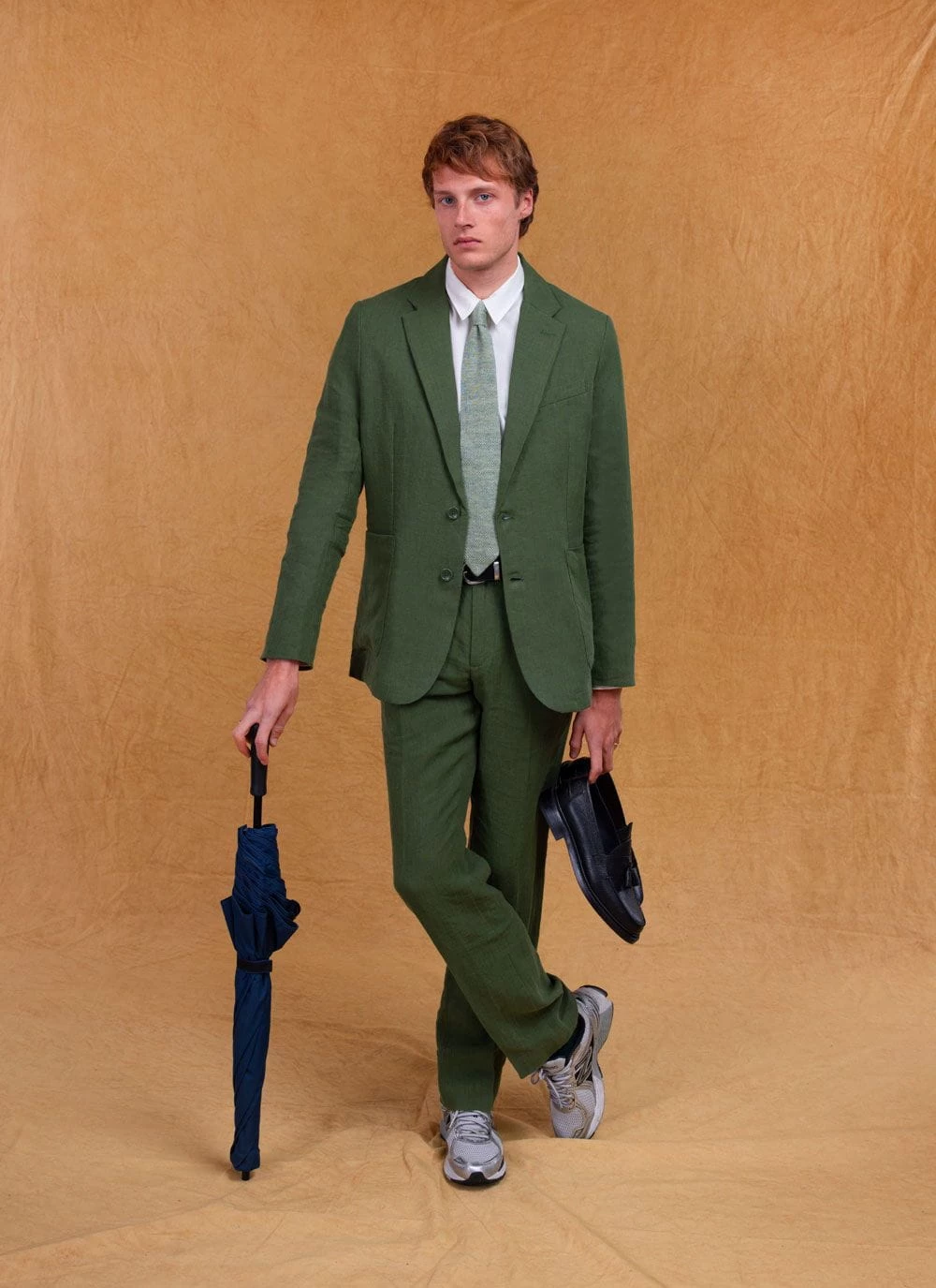 Tailored Linen Blazer | Forest 13 Tailored Linen Blazer | Forest - Image 11