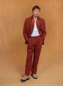 Relaxed Tailored Linen Blazer | Rust 23 Relaxed Tailored Linen Blazer | Rust -Urban Wear Shop Percival Suits6315 09e459f2 6033 4b44 85a0 867b8427df85