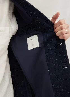 Tailored Blazer | Nep Wool | Navy -Urban Wear Shop Untitled Session0424