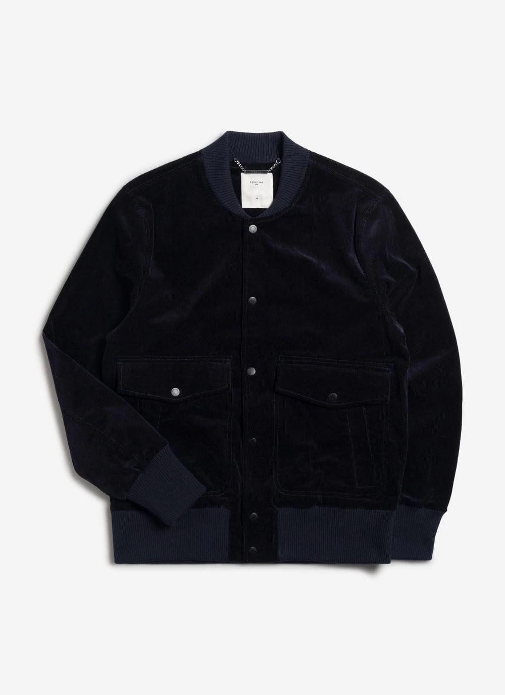 Bomber Jacket | Cotton Suede | Navy 4 Bomber Jacket | Cotton Suede | Navy - Image 2