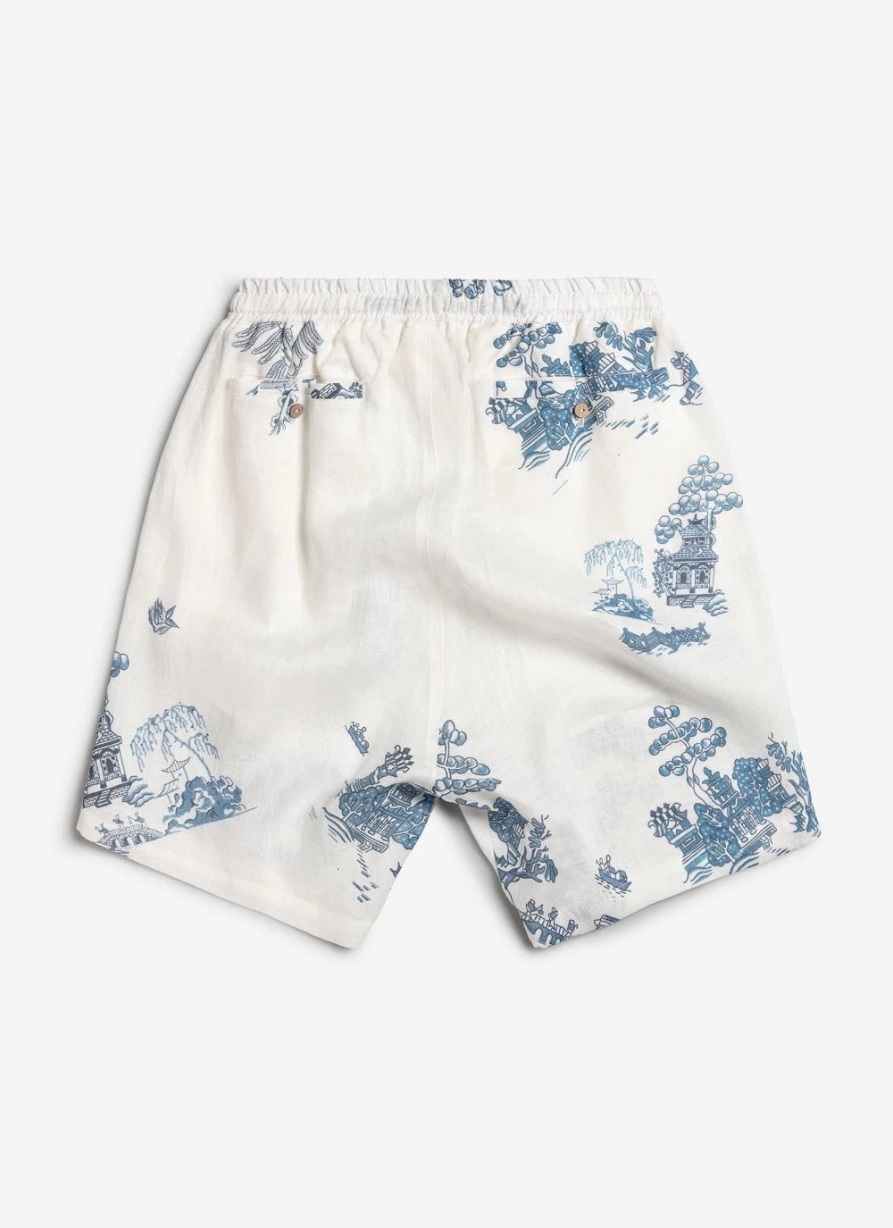 Willow Linen Shorts | Blue 5 Willow Linen Shorts | Blue - Image 3