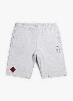 Soho Sports Club Track Short | Champion And Percival | Heather Grey -Urban Wear Shop percival4986 Edit