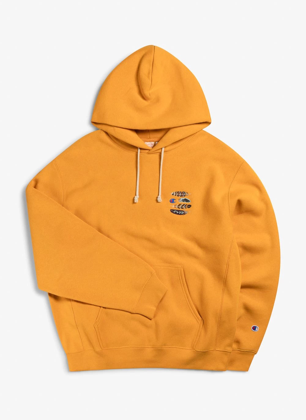 Feathers Hoodie | Champion And Percival | Ochre 8 Feathers Hoodie | Champion And Percival | Ochre - Image 6